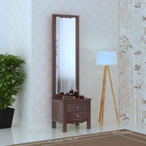 Revista Solid Sheesham Wood Dressing Table (Walnut Finish)